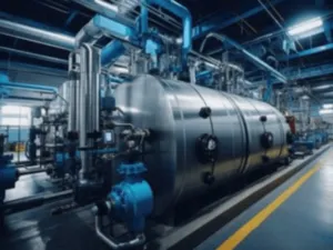 una caldaia industriale